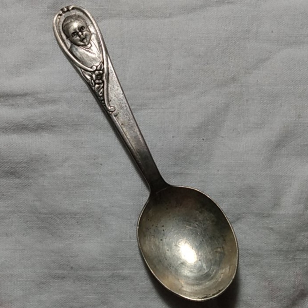 Winthrop Gerber Silver Plated Antique Baby Spoon